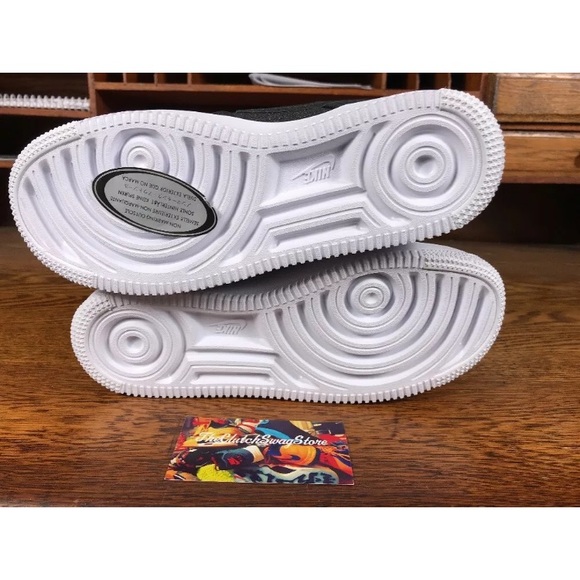 Nike Air Force Womens Glitter Black Shoes Multi Sz - Picture 6 of 6